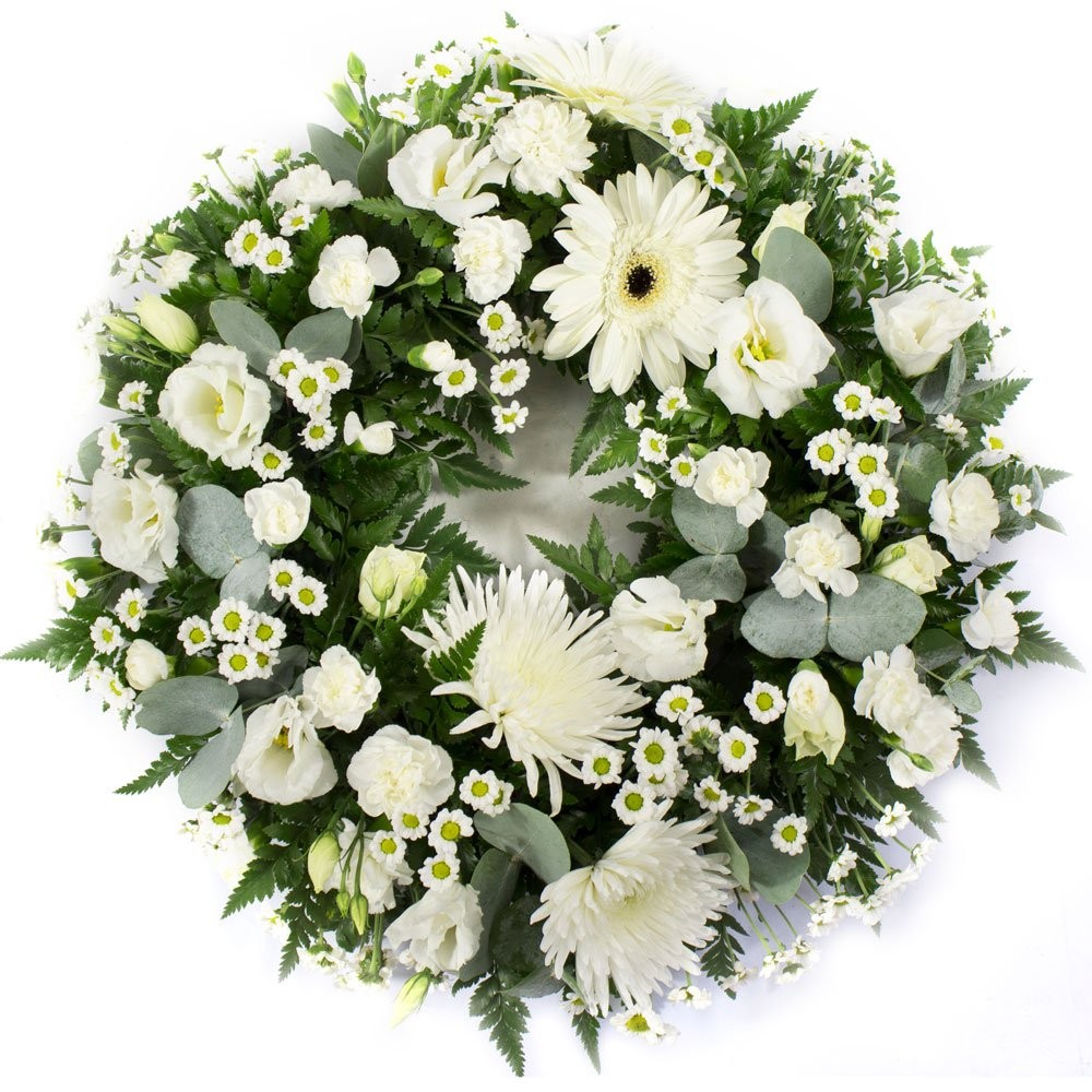 Classic Wreath in White-SYM-321