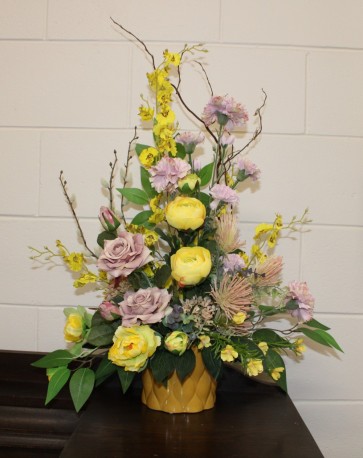 Yellow Artificial arrangement