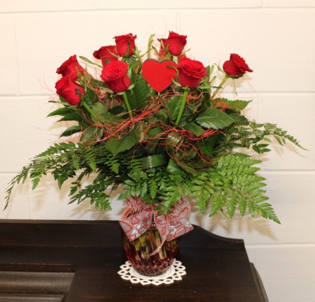 Red Rose Vase