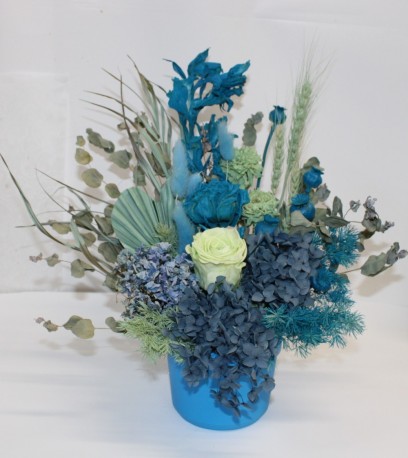 Teal Dried Arrangement