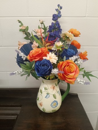 Jug Arrangement Blue & Orange