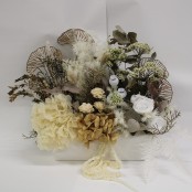 All White Long Ceramic Arrangement